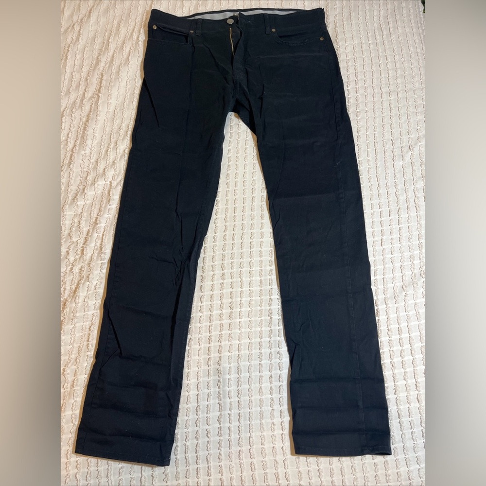 Lee Men’s Slim Straight Denim Jeans Black  36x34